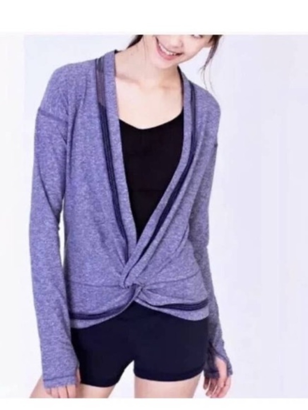 Ivivia Girls Lululemon Own the move twist top - Picture 1 of 6